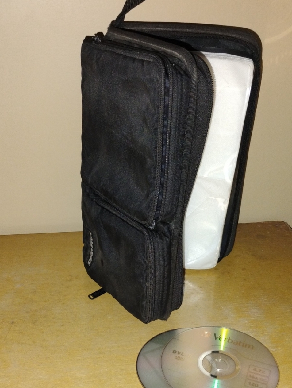 Travel CD Storage Organizer Pouch - Black